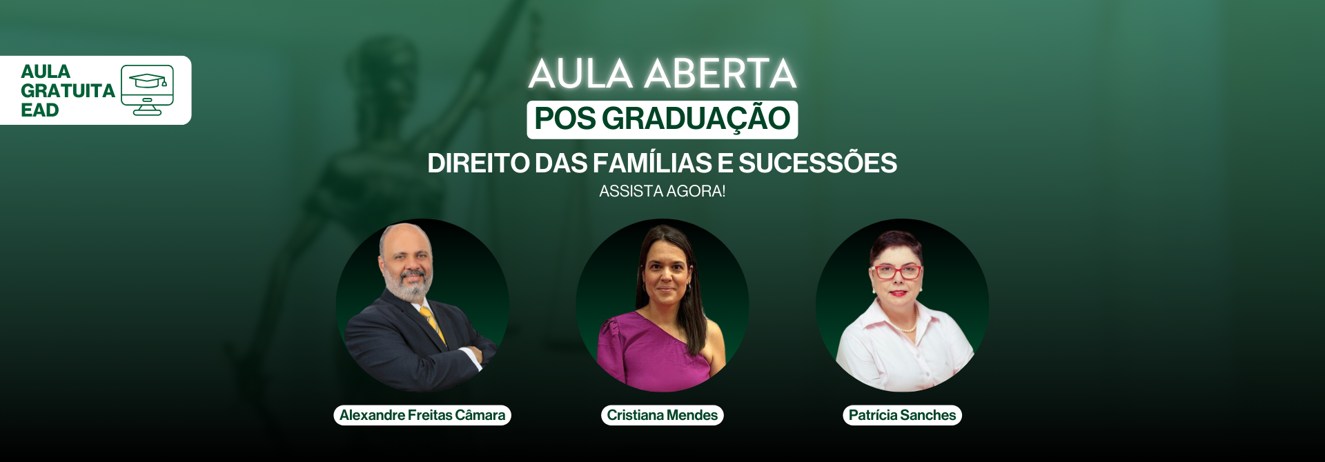 AULA ABERTA - POS GRADUAÇÃO EM DIREITO DAS FAMÍLIAS E SUCESSÕES RJ - SITE